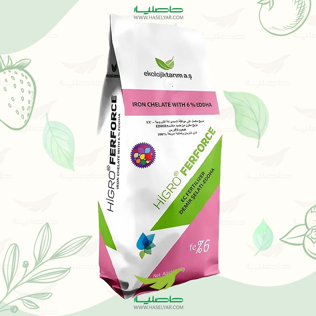 ferforce کود آهن هیگرو فرفورس 1 کیلوگرم اکولوژیک تاریم - فروشگاه کشاورزی حاصلیار