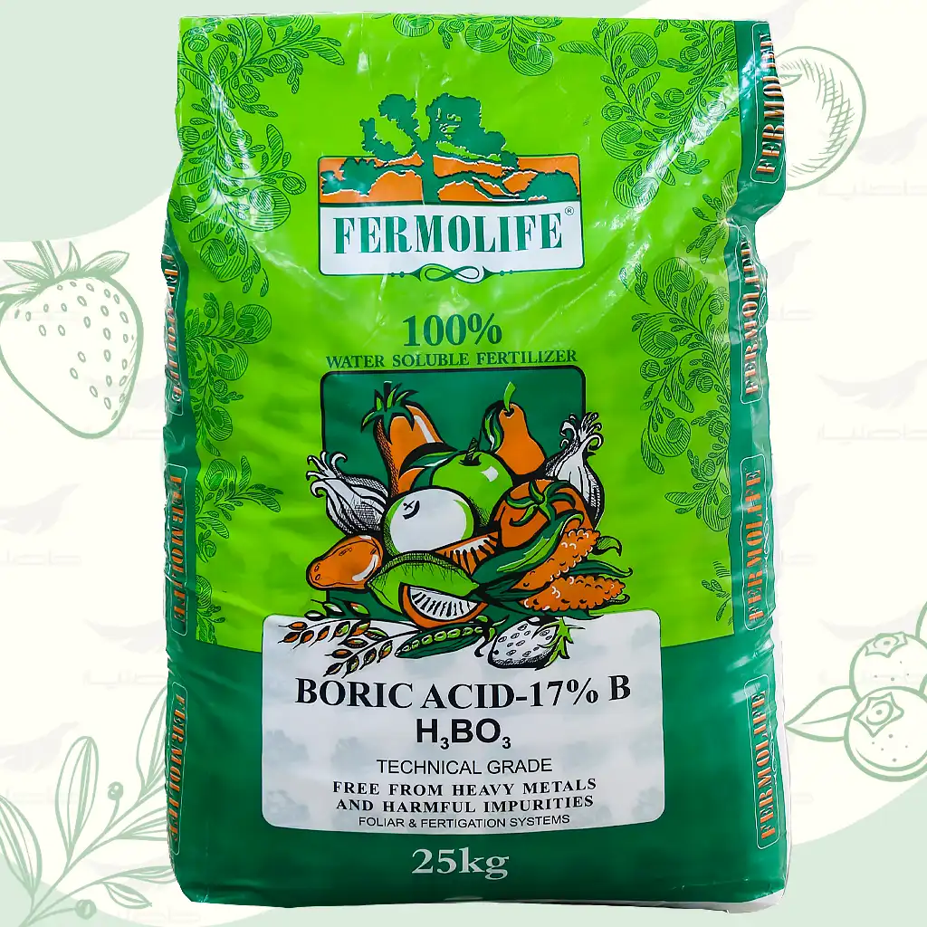 اسید بوریک خرید کود اسید بوریک فرمولایف 25 کیلویی فروشگاه کشاورزی حاصلیار